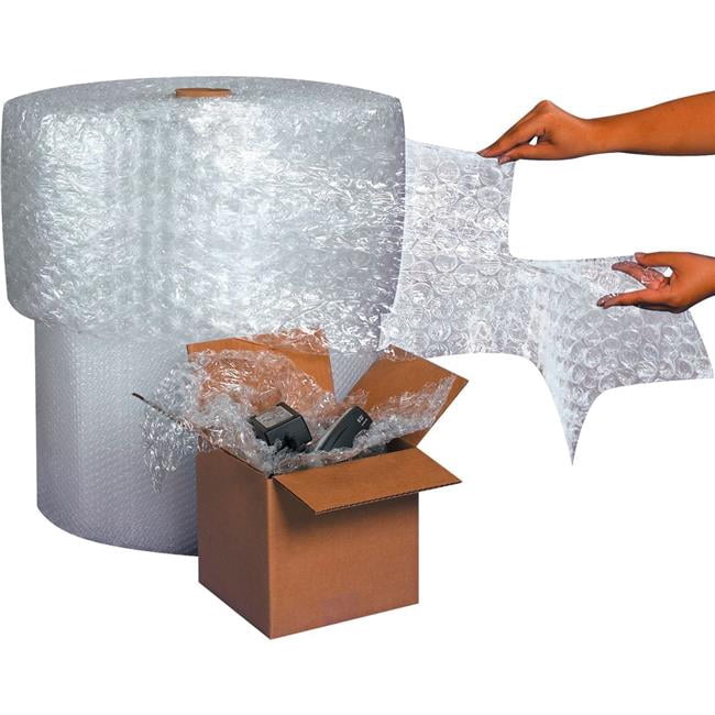Box Packaging B3203627 Perforated Air Bubble Roll 24 x 250 ft. x 0.5 in. - Bubble Clear - Pack of 2