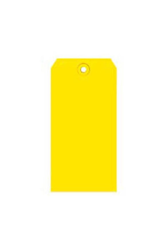 B43464 Shipping Tags - No. 5 - 4.75 x 2.375 in. - Yellow - Pack of 1000