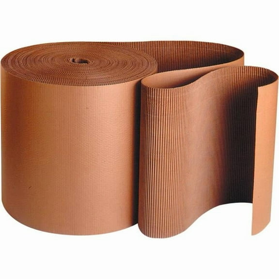 Box Packaging B3203433 Single Face Corrugated Roll B Flute, 21 x 500 ft. Kraft - Brown