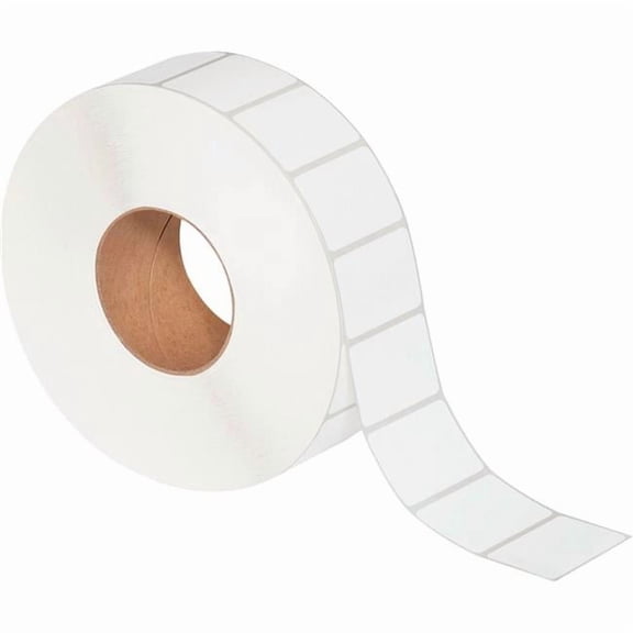 Box Packaging B3203953 Thermal Transfer Labels, 2.25 x 0.75 in. - 3 in. Core - White - 6 Rolls per Case