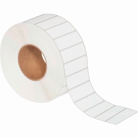Box Packaging B3203791 Thermal Transfer Labels, 3 x 0.75 in. - 3 in. Core - White - 6 Rolls per Case