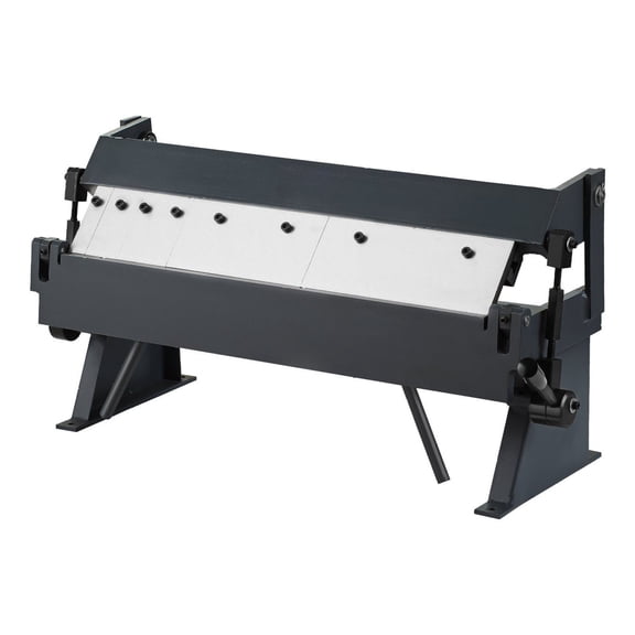 Box and Pan Brake, 24-Inch, 0-130 Degrees Sheet Metal Bending Brake, Portable Metal Bender with 20 Gauge Low Carbon Steel 14 Gauge Aluminum Capacity, 5 Adjustable Fingers for Metal Bending