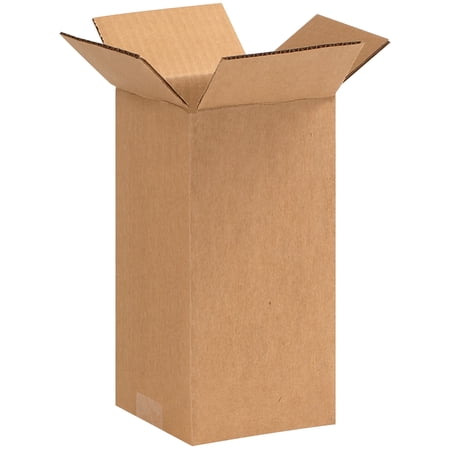 Box Partners 04'' x 4'' x 9'' Shipping Box 200#/ECT 25/Bundle (449)