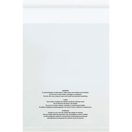 10" x 15" Reclosable Poly Bags 1.5 Mil Clear 100/Carton (PMV101515100)