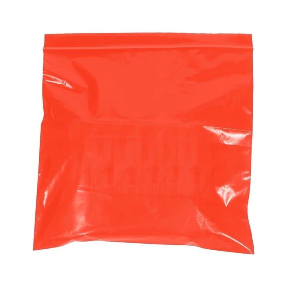 Box Partners Reclosable 2 Mil Poly Bags 12" x 15" Red 1000/Case PB3670R