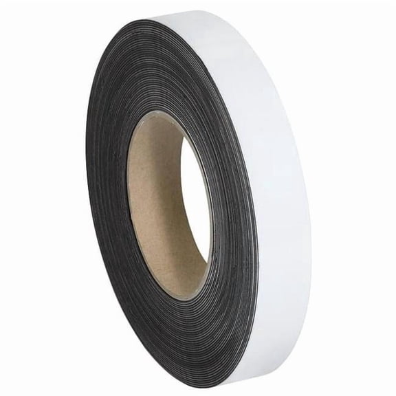 Box Partners  1in. x 100 ft. White Warehouse Labels - Magnetic Rolls