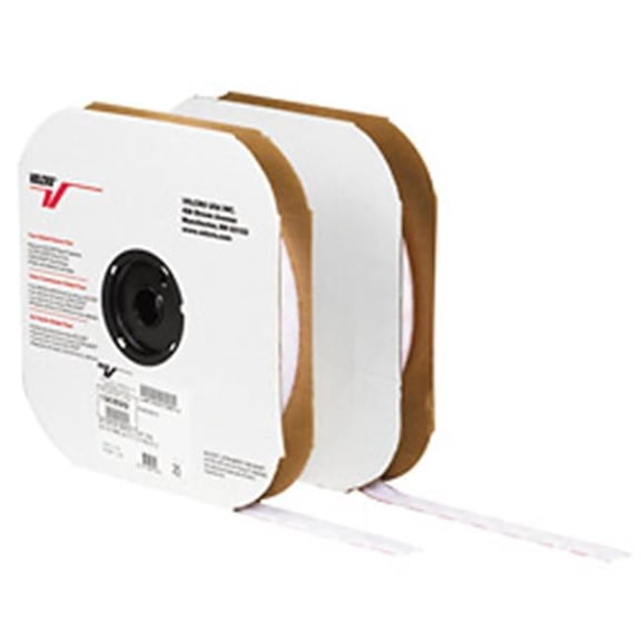 Box Partners 2 in. x 75 foot- Hook- White Cloth Tie Tape- Individual Strips
