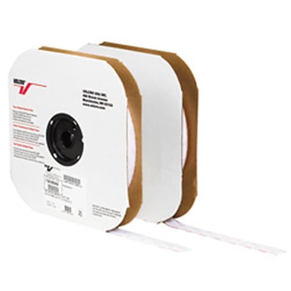 Box Partners 2 in. x 75 foot- Hook- White Cloth Tie Tape- Individual Strips