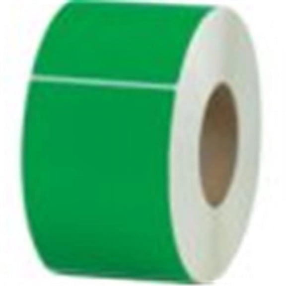 Box Partners 4 in. x 6 in. Dark Green Thermal Transfer Labels - Dark Green