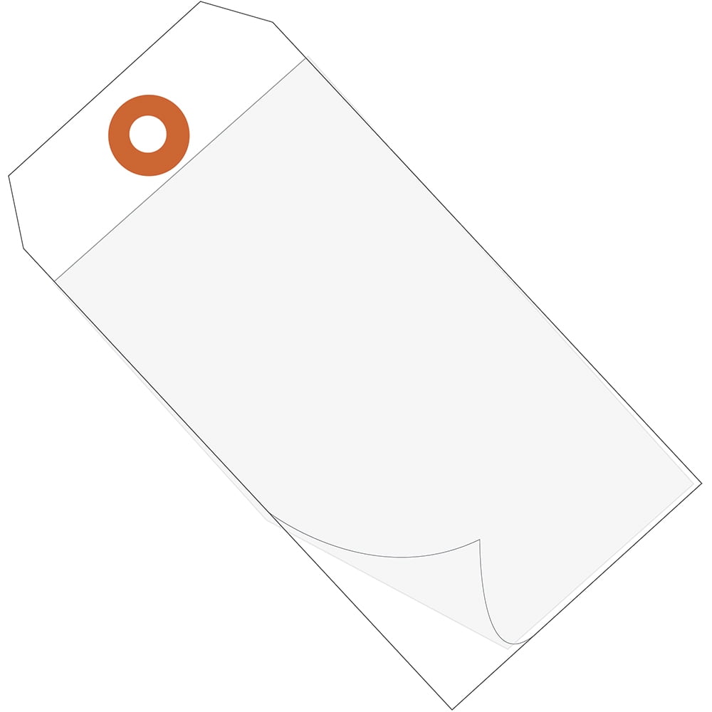 Box Partners G26031 6.25 x 3.12 in. White Self-Laminating Tags - Case of 100
