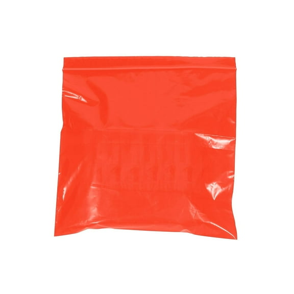 Box Partners Reclosable 2 Mil Poly Bags 9" x 12" Red 1000/Case PB3645R