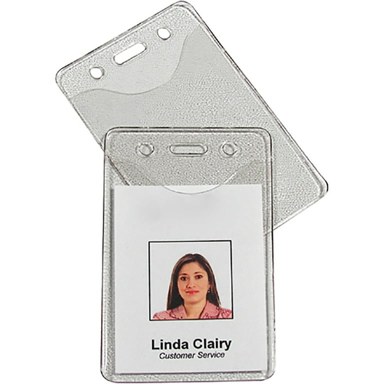 Clear Vinyl Badge Holder (Horizontal)(98PV) - San Yeong Metal Ind. Co., Ltd