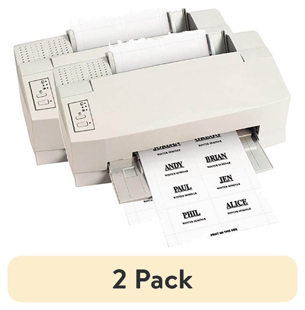 (2 pack) Box Partners Badge Inserts Paper 2" x 3" White 280/Case BH141 ...