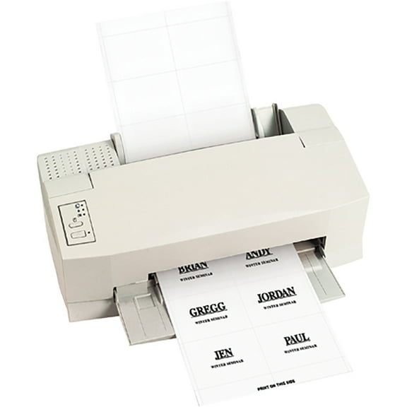 Box Partners Badge Inserts Paper 4" x 3" White 300/Case BH140