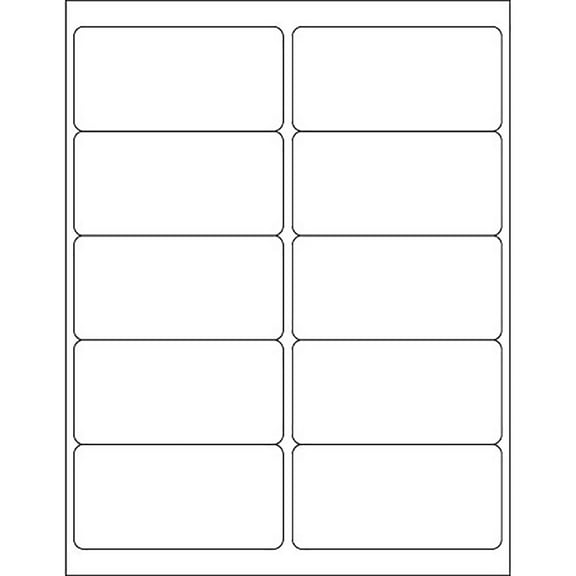 Tape Logic Blockout Laser Label,4x2",PK1000 LL290