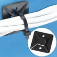 thumbnail image 1 of Partners Brand Cable Tie Mounts,1 1/2"x1 1/2",Black,PK100 CTM15B, 1 of 1