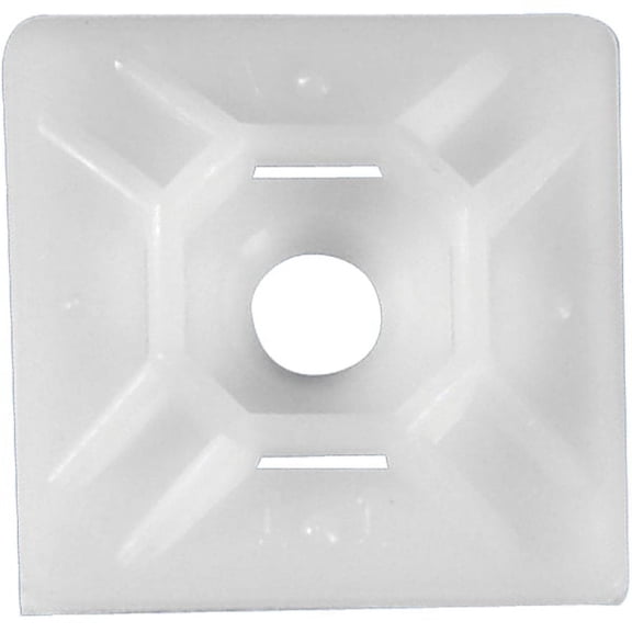 Partners Brand Cable Tie Mounts,3/4x3/4",Natural,PK100 CTM33N