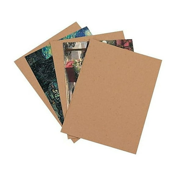 Box Partners Chipboard Pads 11" x 14" Kraft 530/Case CP1114