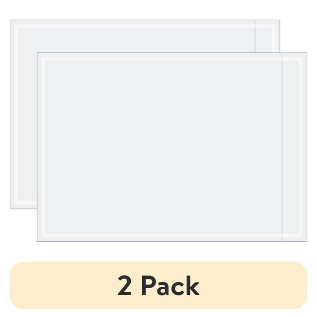 (2 pack) Box Partners "Clear Face" Document Envelopes 3 1/2" x 5" Clear 1000/Case PL471