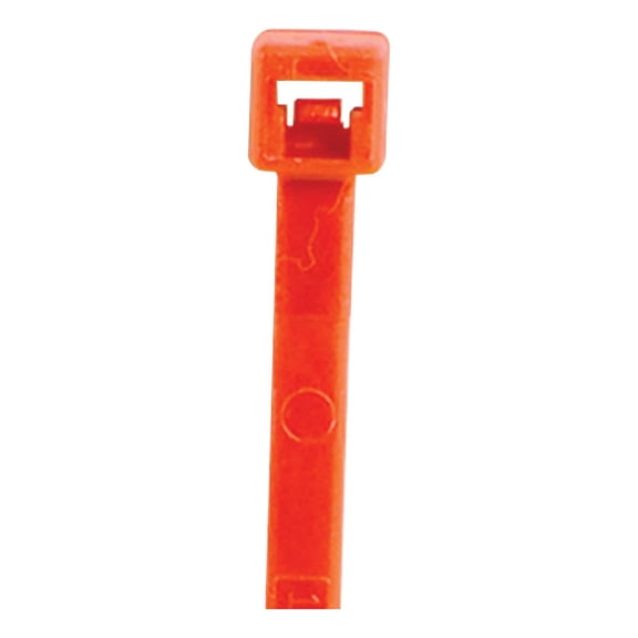Office Depot® Brand Color Cable Ties, 11", Fluorescent Red, Case Of 1,000