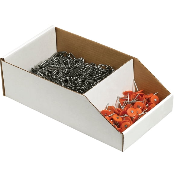 Box Partners Corrugated Bin Dividers 8" White 100/Case BIND8