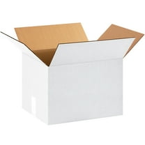 Box Partners Corrugated Boxes 15" x 12" x 10" White 25/Bundle 151210W