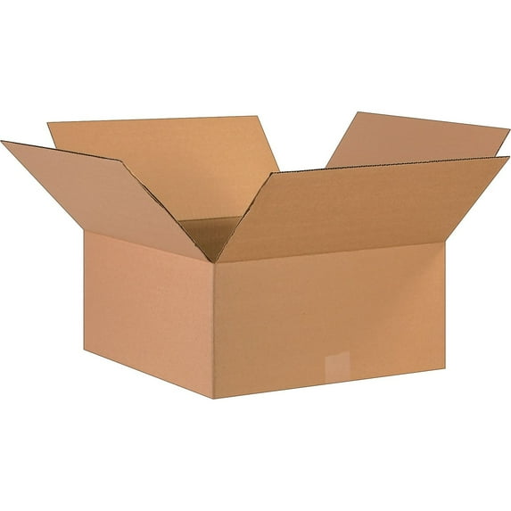 Box Partners Corrugated Boxes 17" x 17" x 8" Kraft 20/Bundle 17178