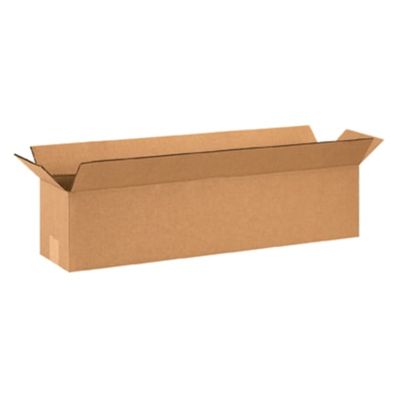 Office Depot Brand Long Corrugated Boxes, 26" x 6" x 6", Kraft, Bundle of 25