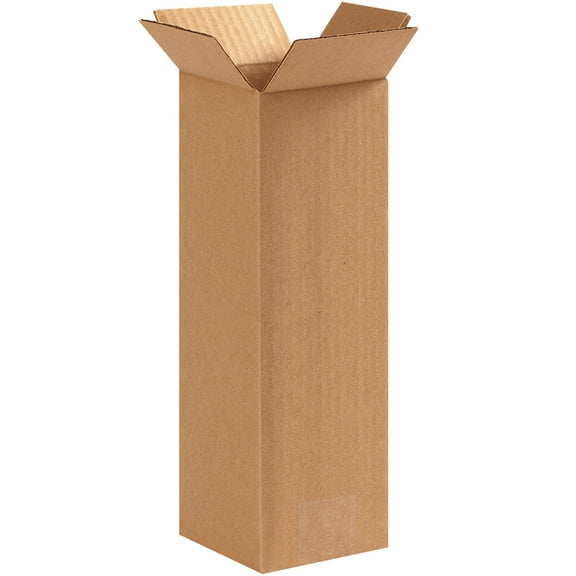 Box Partners Corrugated Boxes 5" x 5" x 12" Kraft 25/Bundle 5512