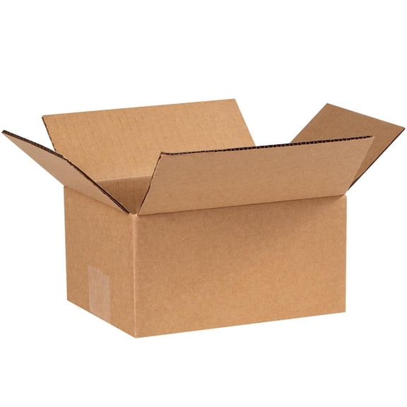 BOX USA B753 Corrugated Boxes, 7" x 5" x 3", Kraft (Pack of 25)