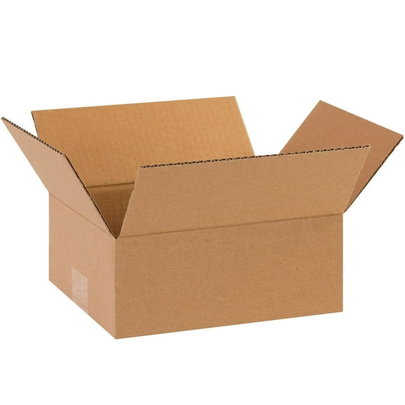 Partners Brand 6" x 6" x 2" Flat Corrugated Boxes Kraft 25/Bundle (662)