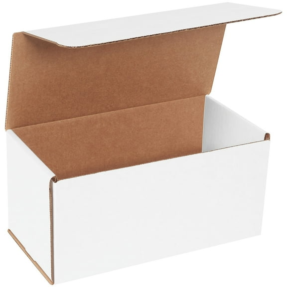 Box Partners Corrugated Mailers 10" x 5" x 5" White 50/Bundle M1055
