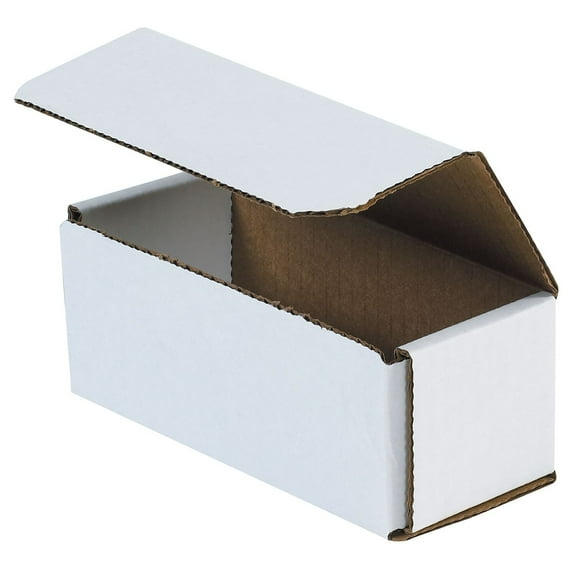 10 in x 6 in x 3 in Inside H, Literature Mailer, White, Corrugate, Single Wall