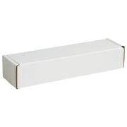 Box Partners Corrugated Mailers 24" x 2" x 2" White 50/Bundle M2422