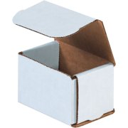 Box Partners Corrugated Mailers 3 x 3 x 2 White 50/Bundle M332