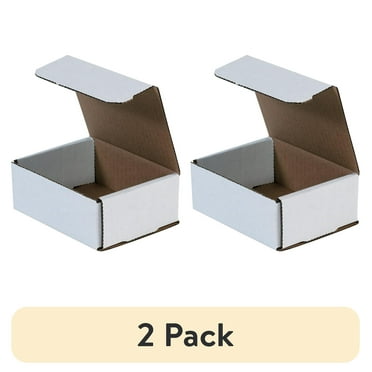 BOX USA Corrugated Mailers 11x8x4 Inches - Pack Of 50 White Shipping Boxes For Small Items & Fragile Goods