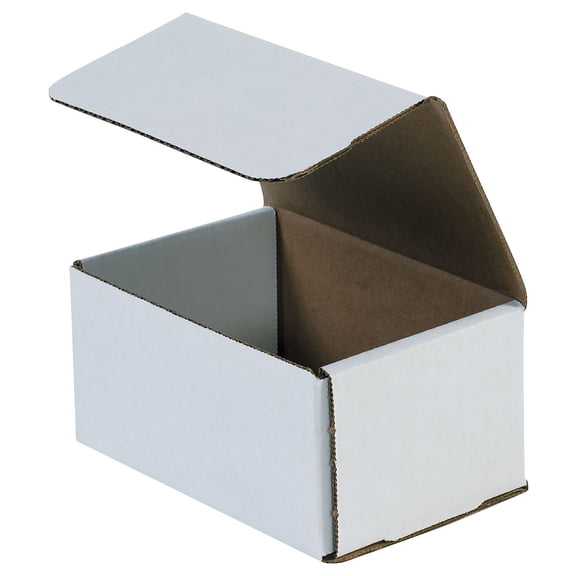 Box Partners Corrugated Mailers 6" x 5" x 3" White 50/Bundle M653