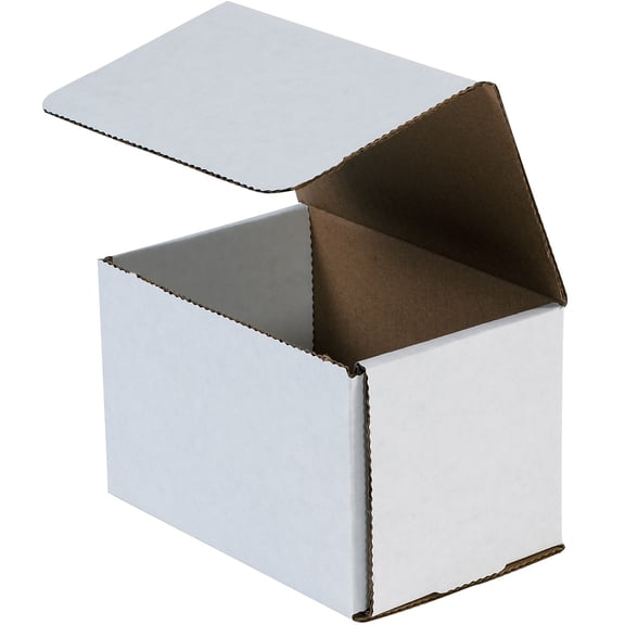 Box Partners Corrugated Mailers 6" x 5" x 4" White 50/Bundle M654