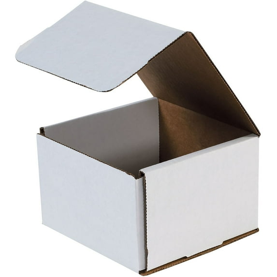 Box Partners Corrugated Mailers 7" x 7" x 3" White 50/Bundle M773