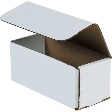 7 in x 3 in x 3 in Inside H, Literature Mailer, White, Corrugate, Single Wall