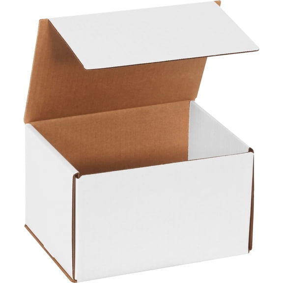 Box Partners Corrugated Mailers 8" x 6" x 5" White 50/Bundle M865