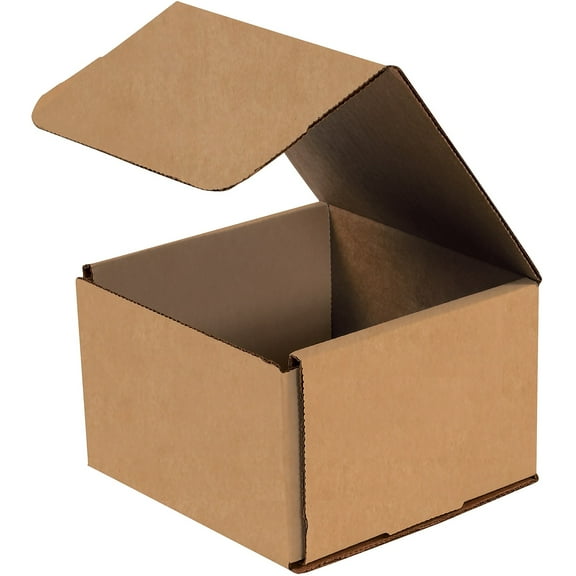 Office Depot Brand Corrugated Mailers, 4"H x 8"W x 8"D, Kraft, Pack Of 50 Mailers