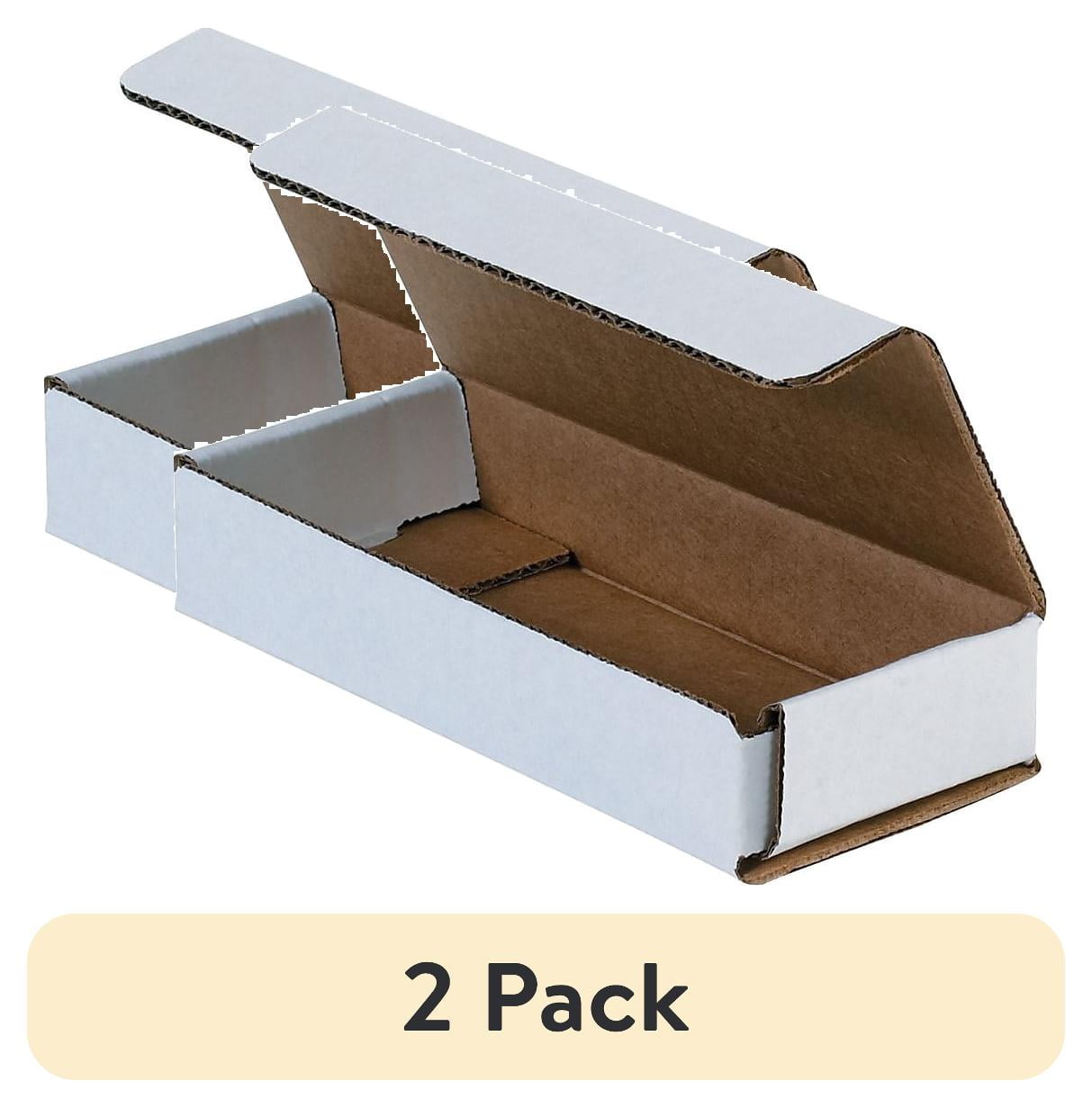 (2 pack) Box Partners Corrugated Mailers 9" x 6" x 1" White 50/Bundle ...