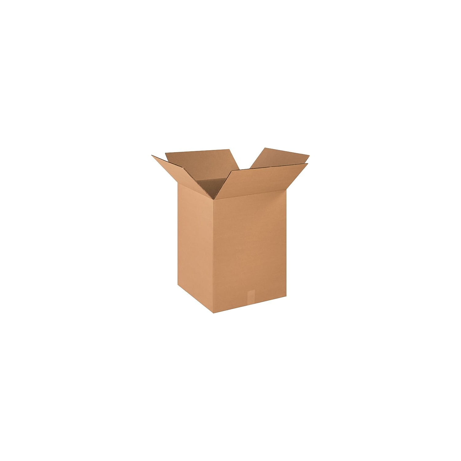 Heavy-Duty Double Wall Kraft Cardboard Boxes, 18" x 18" x 24", 10-Pack
