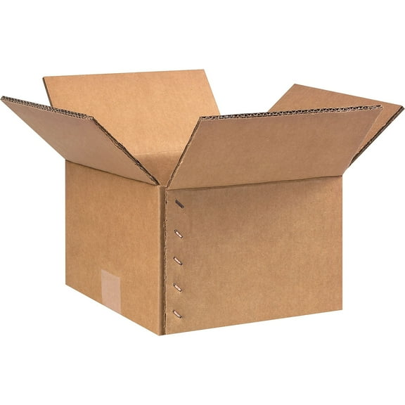 Box Partners Double Wall Boxes 9" x 9" x 6 1/2" Kraft 25/Bundle KEG14