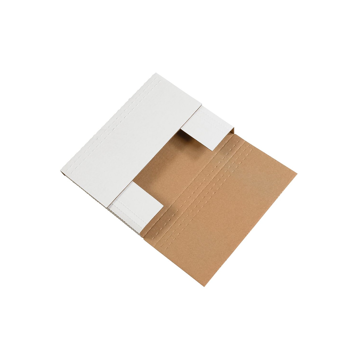 Box Partners Easy-Fold Mailers 14 1/4" x 11 1/4" x 2" White 50/Bundle M14112BF
