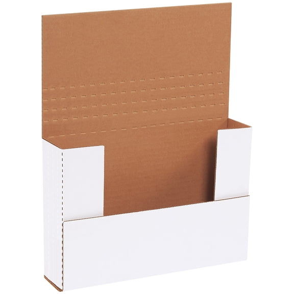 Box Partners Easy-Fold Mailers 9 1/2" x 6 1/2" x 2" White 50/Bundle M9621BF