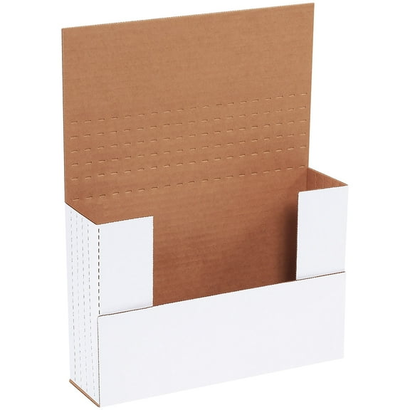 Box Partners Easy-Fold Mailers 9 5/8" x 6 5/8" x 2 1/2" White 50/Bundle M962BF