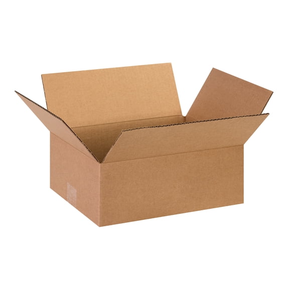 Box Partners Flat Corrugated Boxes 13" x 10" x 5" Kraft 25/Bundle 13105