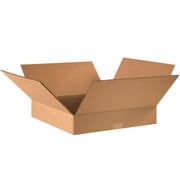 Box Partners Flat Corrugated Boxes 16" x 16" x 3" Kraft 25/Bundle 16163